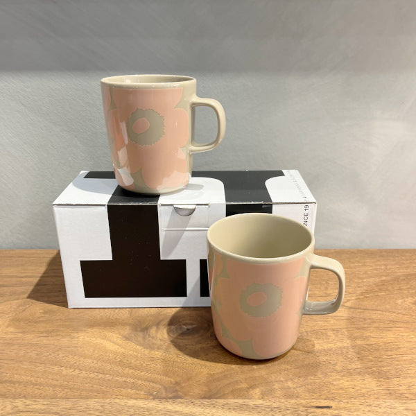 マリメッコ ウニッコ ペアマグカップセット パウダー