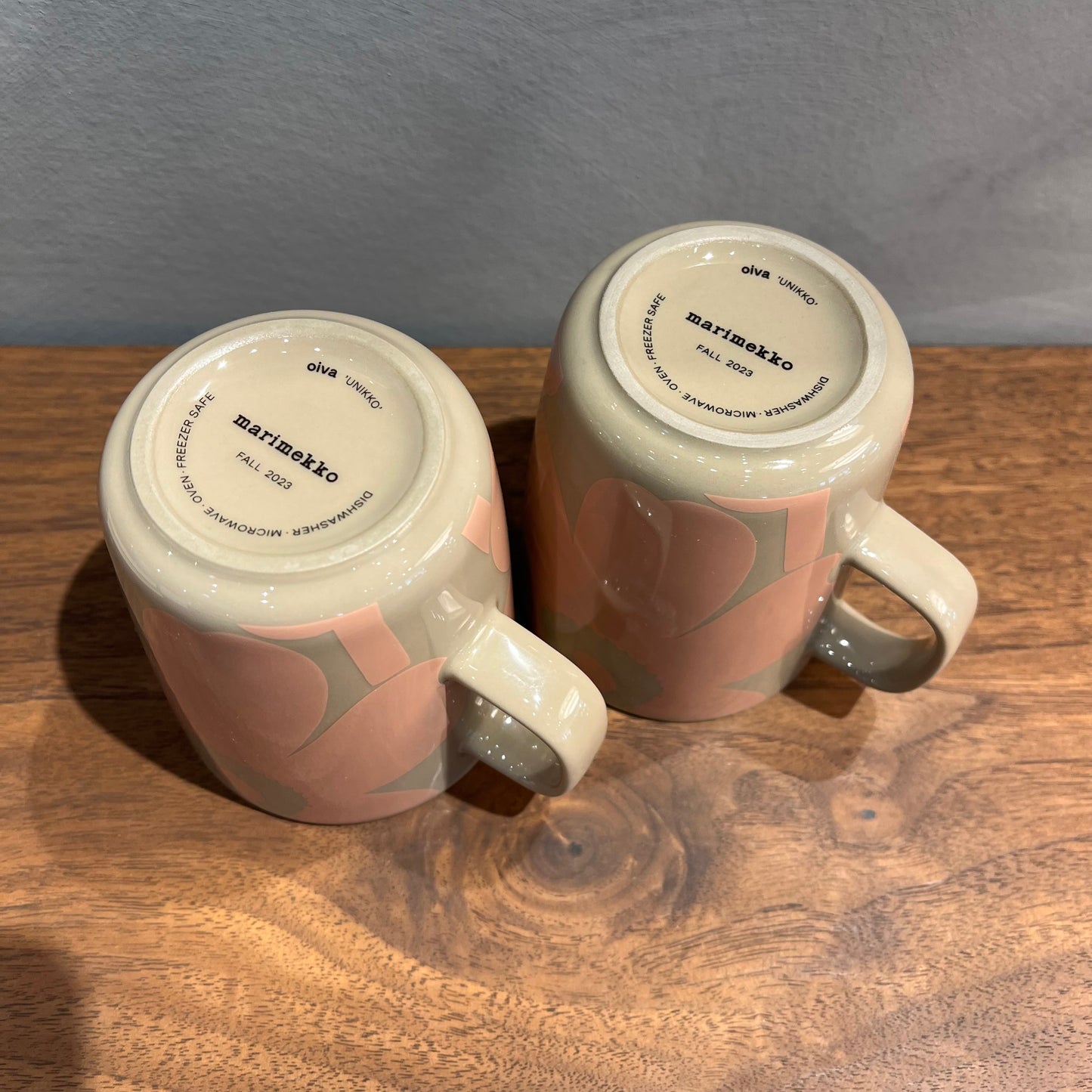 マリメッコ ウニッコ ペアマグカップセット パウダー