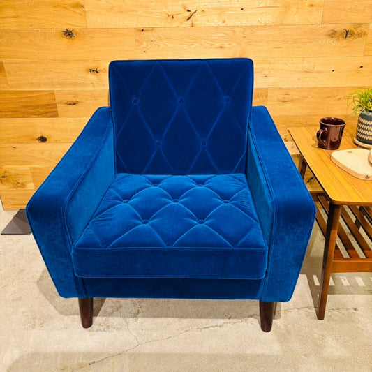 ロビーチェア1P モケットブルー限定発売