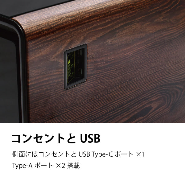 LOOZER スマートテーブル135　冷蔵庫+スピーカー+ワイヤレス充電付